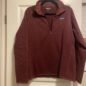 Burgundy Patagonia 1/4 zip